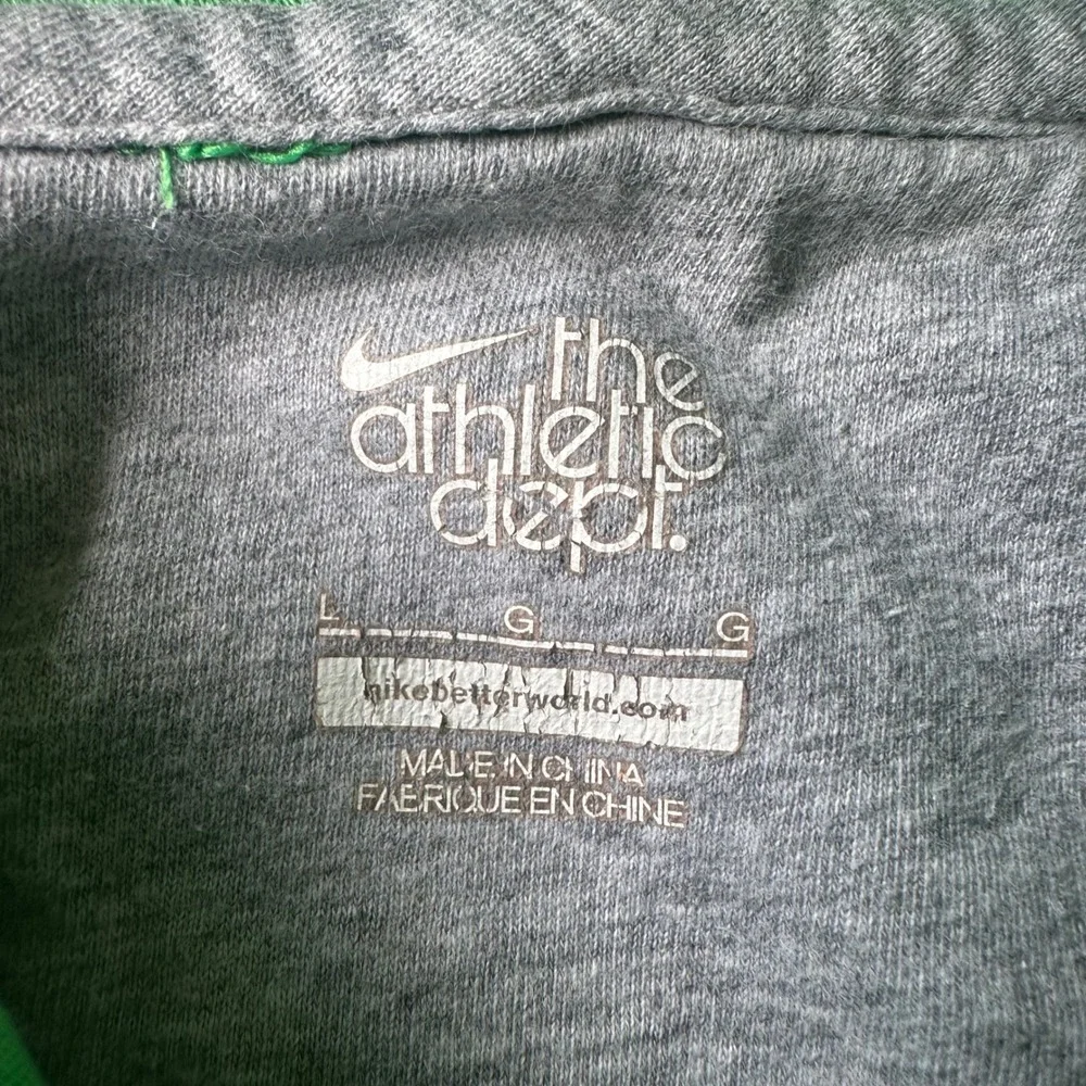 Nike Hoodie Womens Large Green Excellent Athletic Dept Pullover Sweatshirt